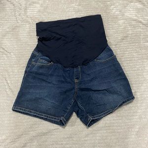 Maternity denim shorts size small